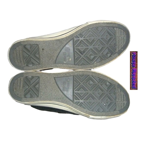 Converse One Star Black Glitter Shoes Chucks Chuck Taylor Bling Dark Academia 7 - Picture 5 of 11